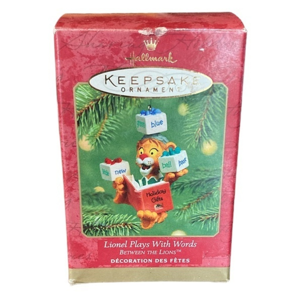 NIB HALLMARK 2001 Keepsake Ornament- Lionel Plays With Words